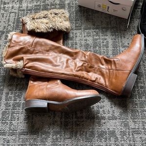 Fur inside boots